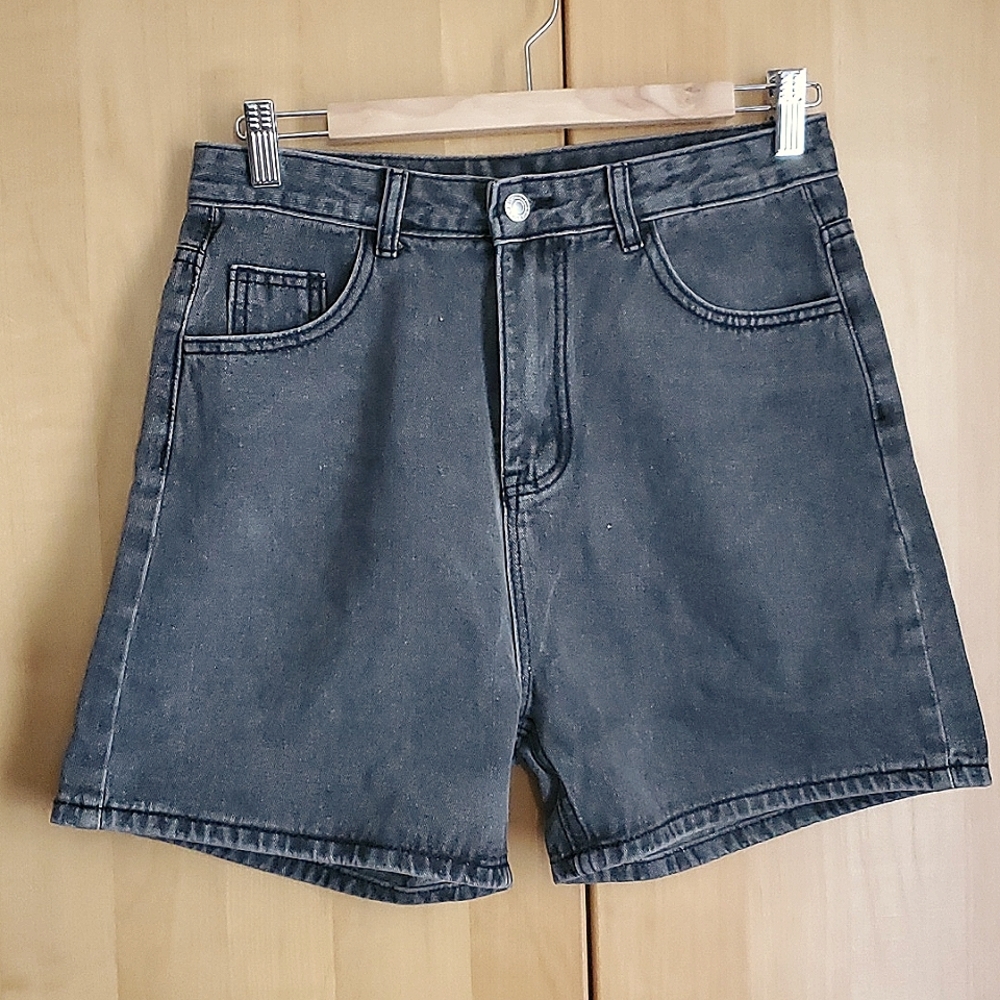 Grey Denim Jean Shorts